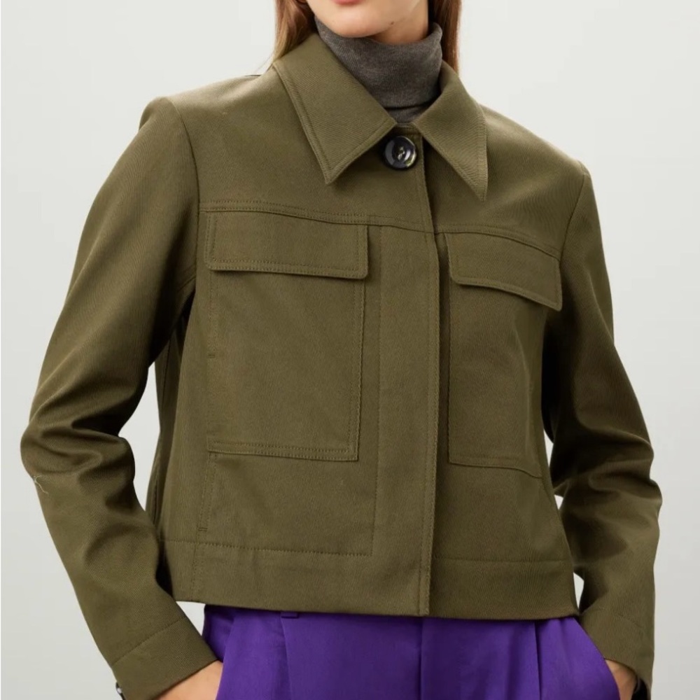 179 Tory Burch $698 Olive Green Women's Jacket Size 6